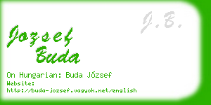 jozsef buda business card
