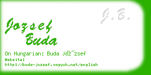 jozsef buda business card